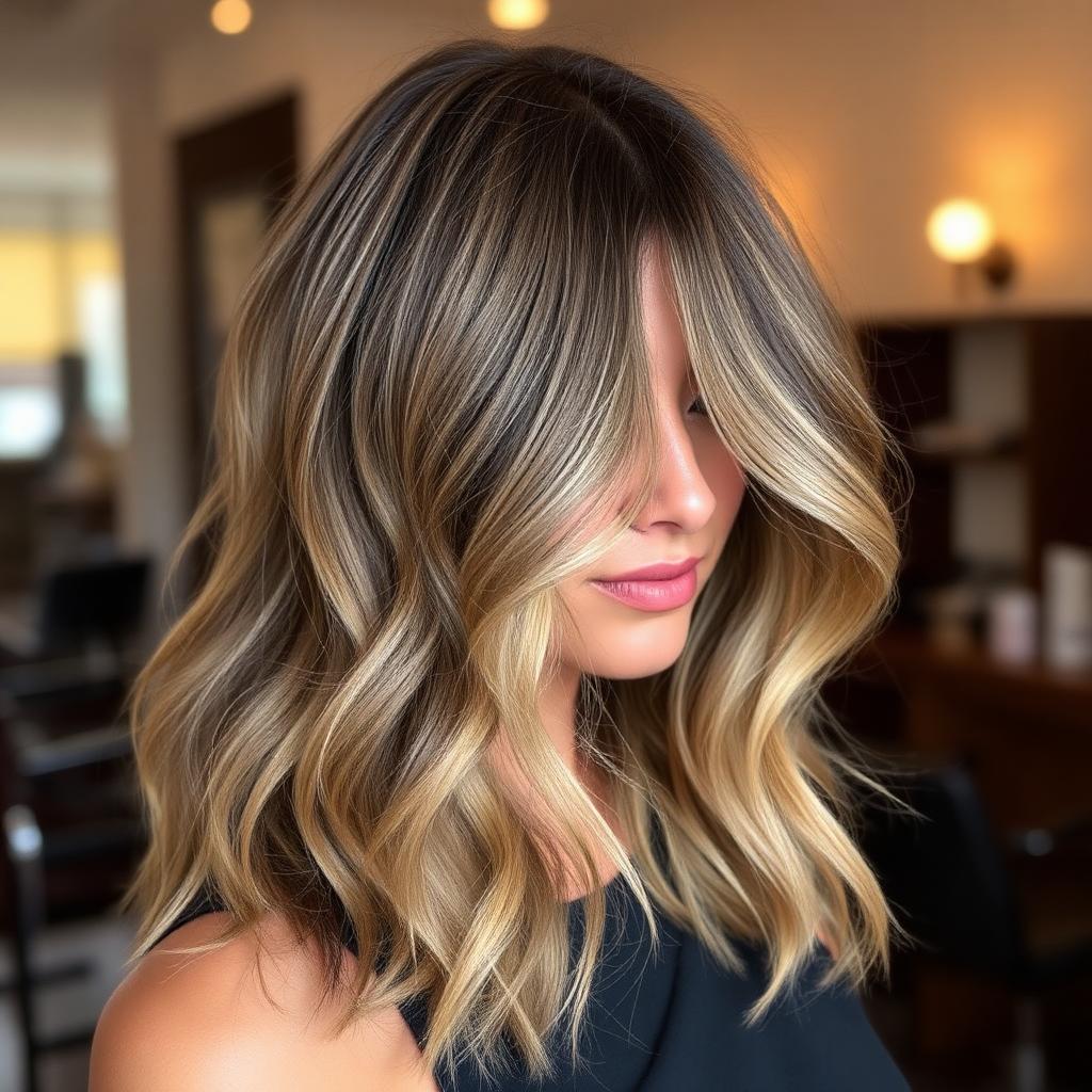 Balayage hair result